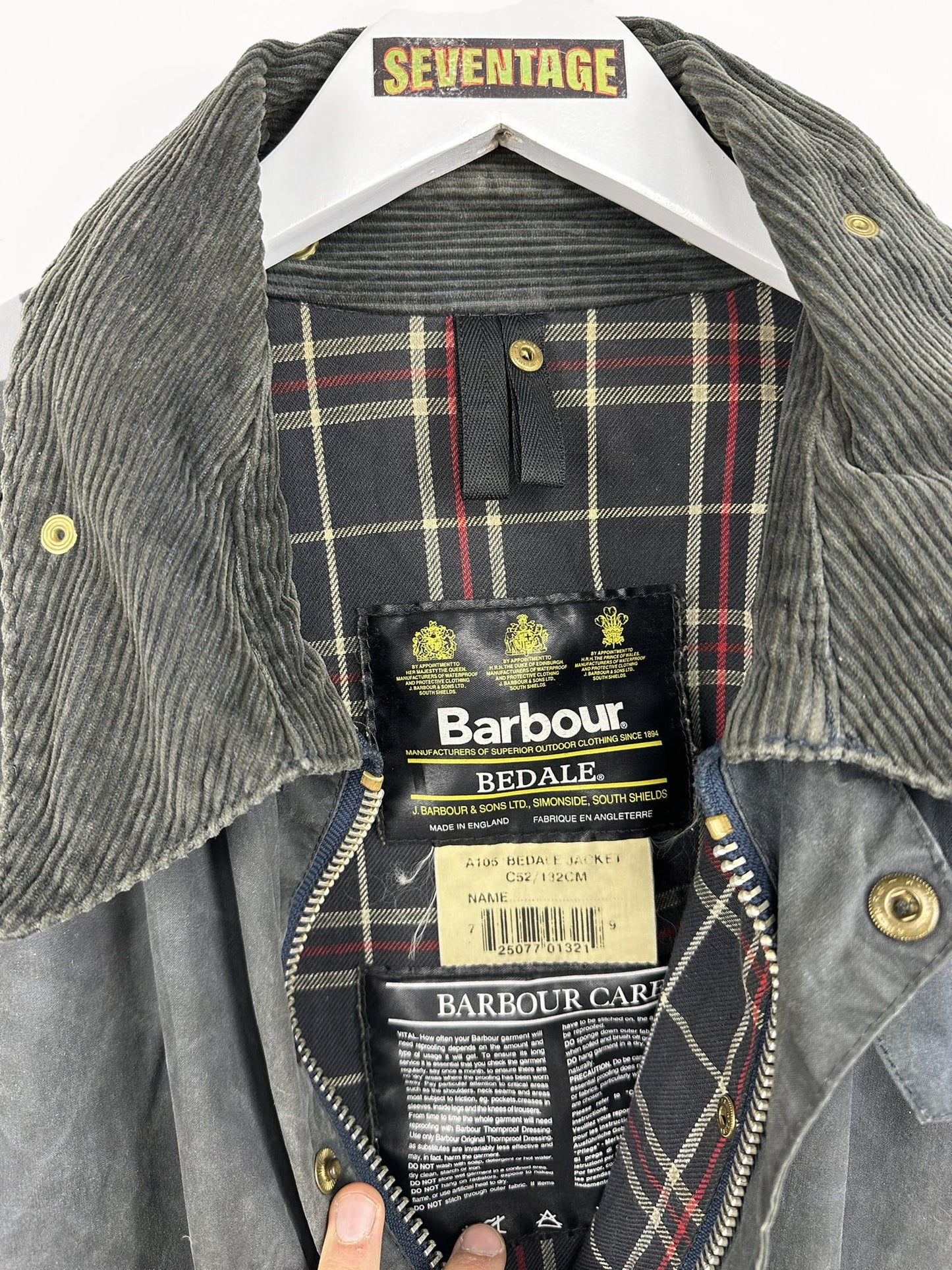 Barbour Bedale wax blu C52 (04) - XL