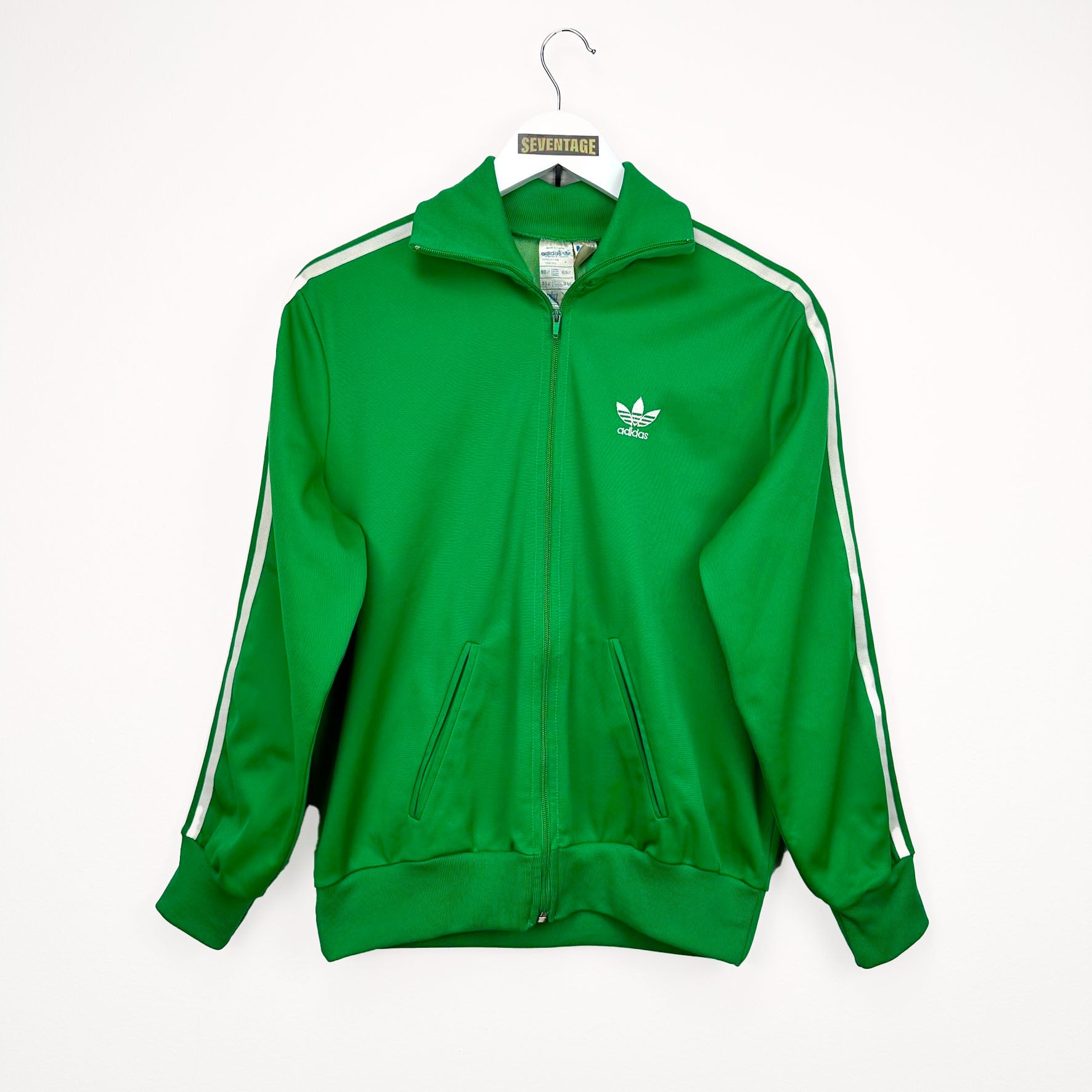 Felpa Adidas verde Vintage anni 70 S