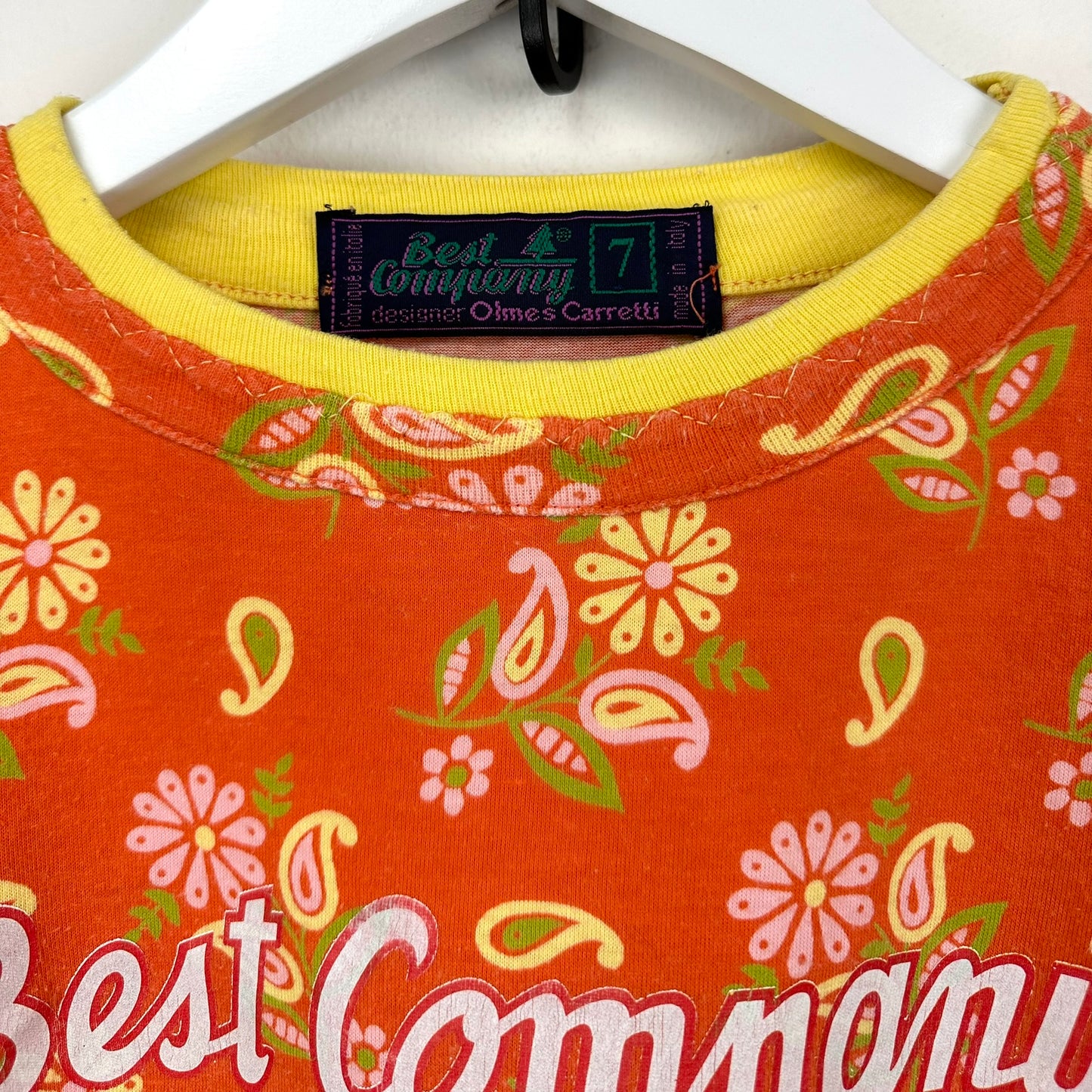 T-shirt Best Company arancio vintage - S
