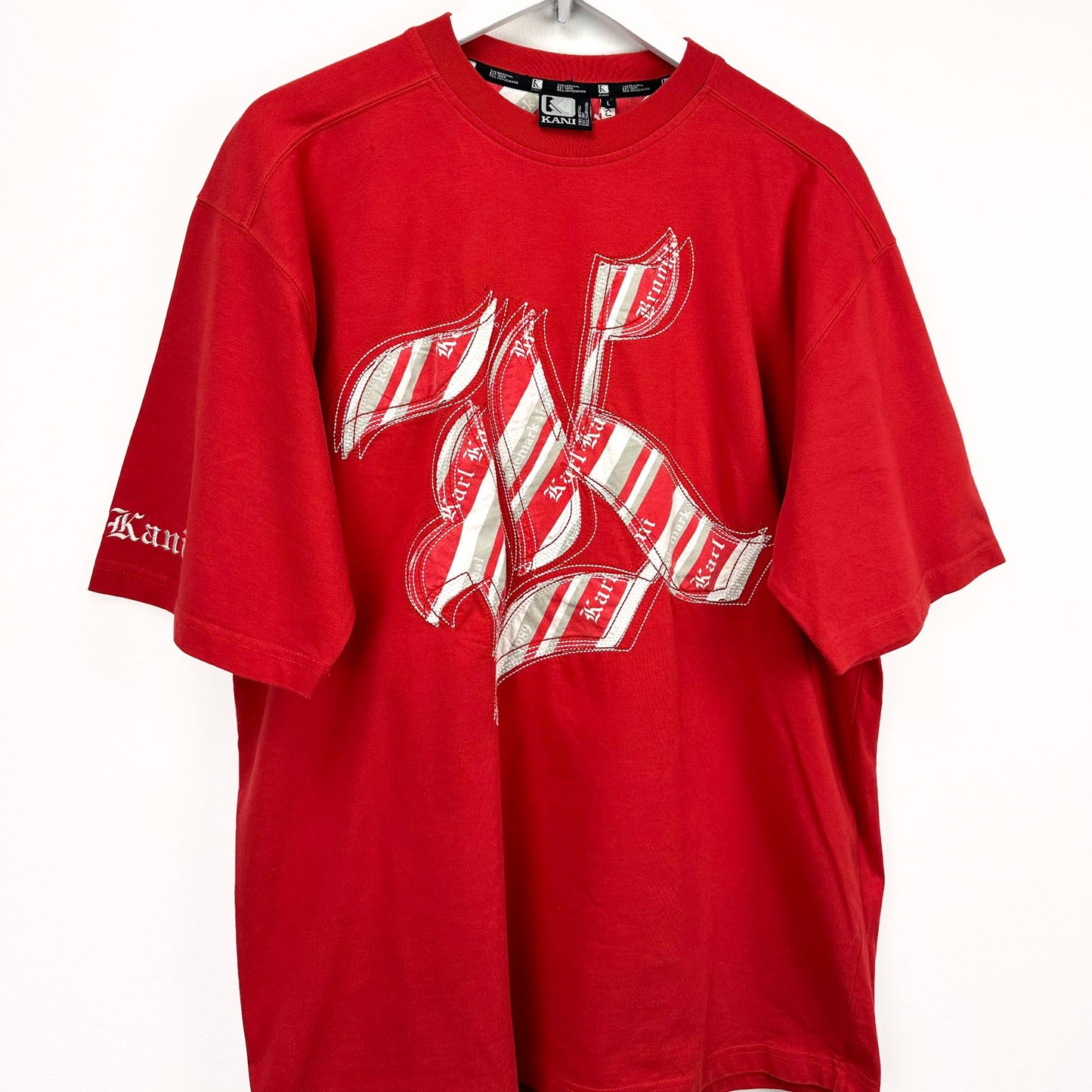 T-shirt rossa Karl Kani over - L