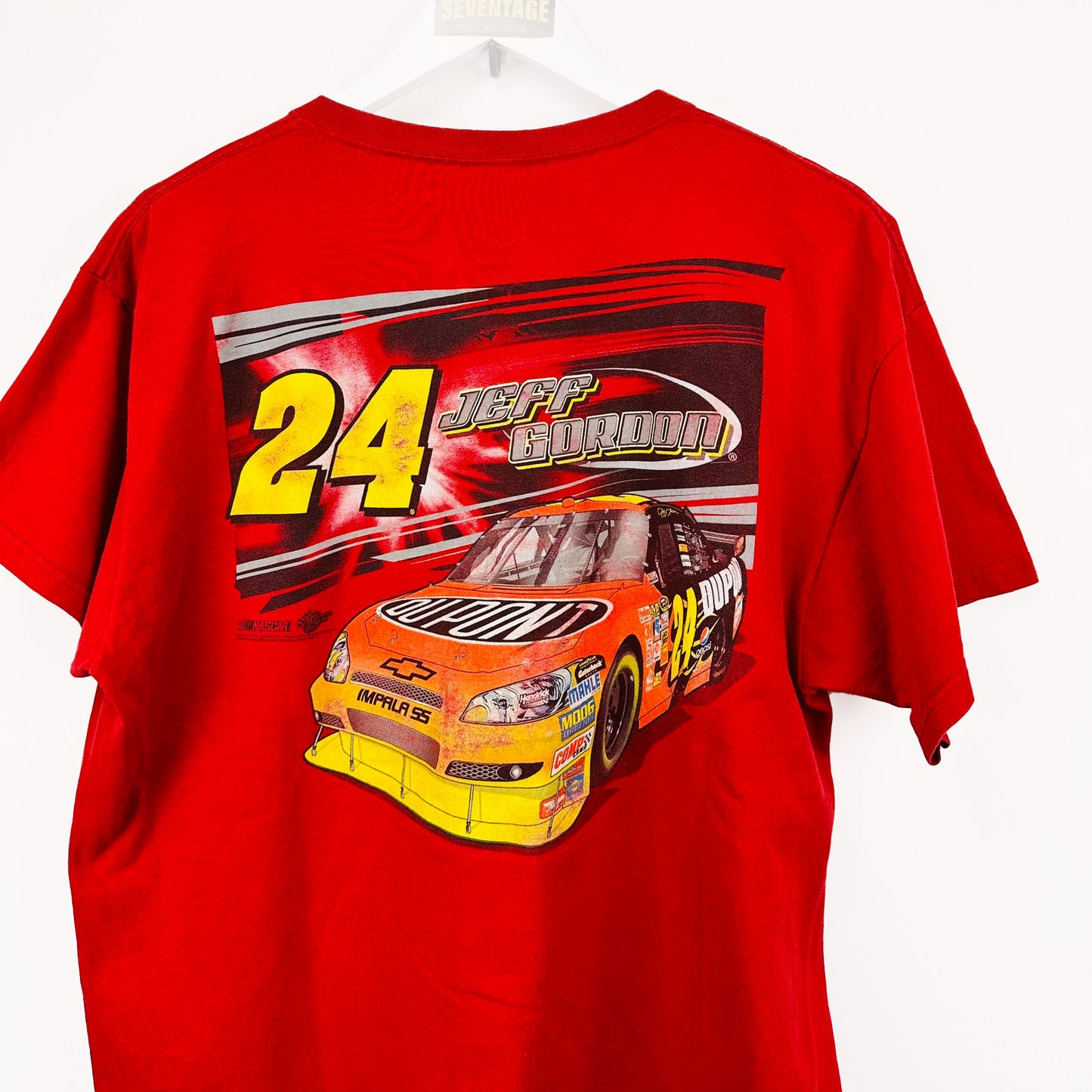 T-shirt nascar USA rossa vintage - XL