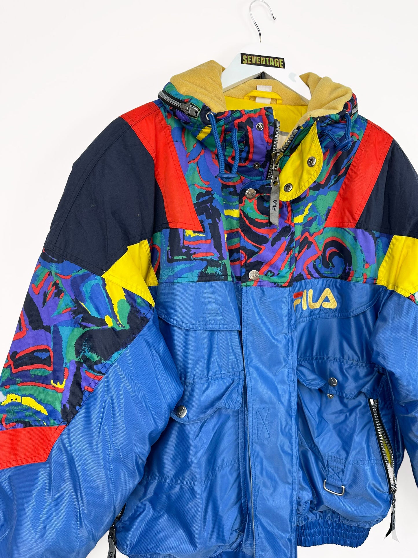Giacca Fila Italia blu da sci 90s - L