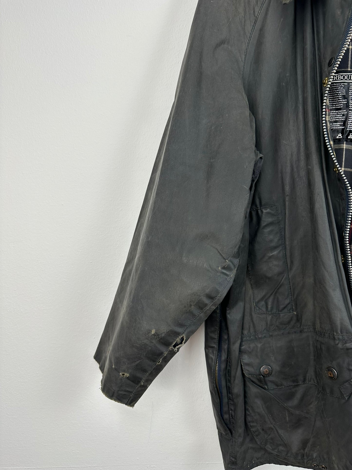 Barbour Beaufort blu 90s - L