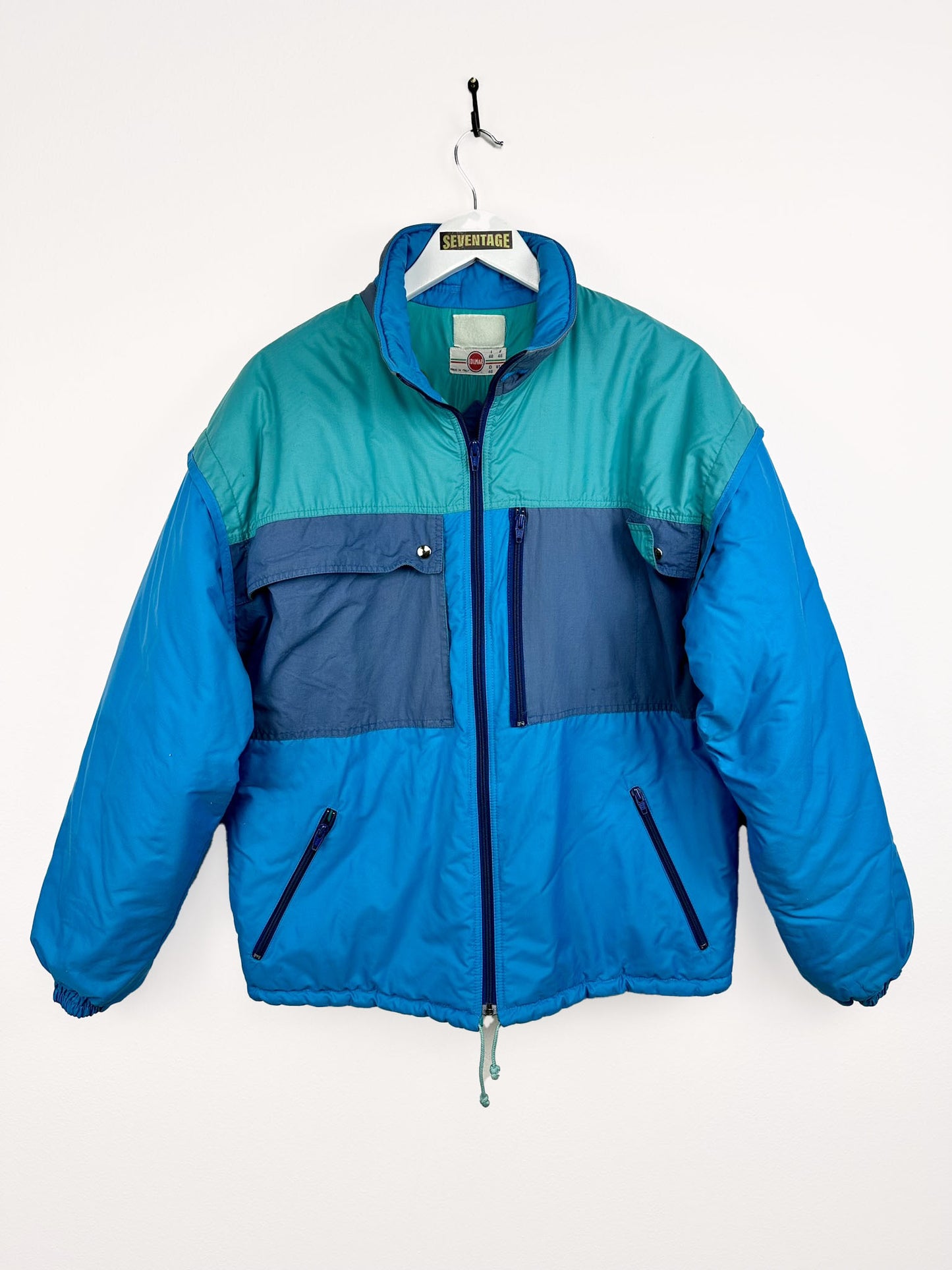 Piumino sci Colmar blu 80s - L