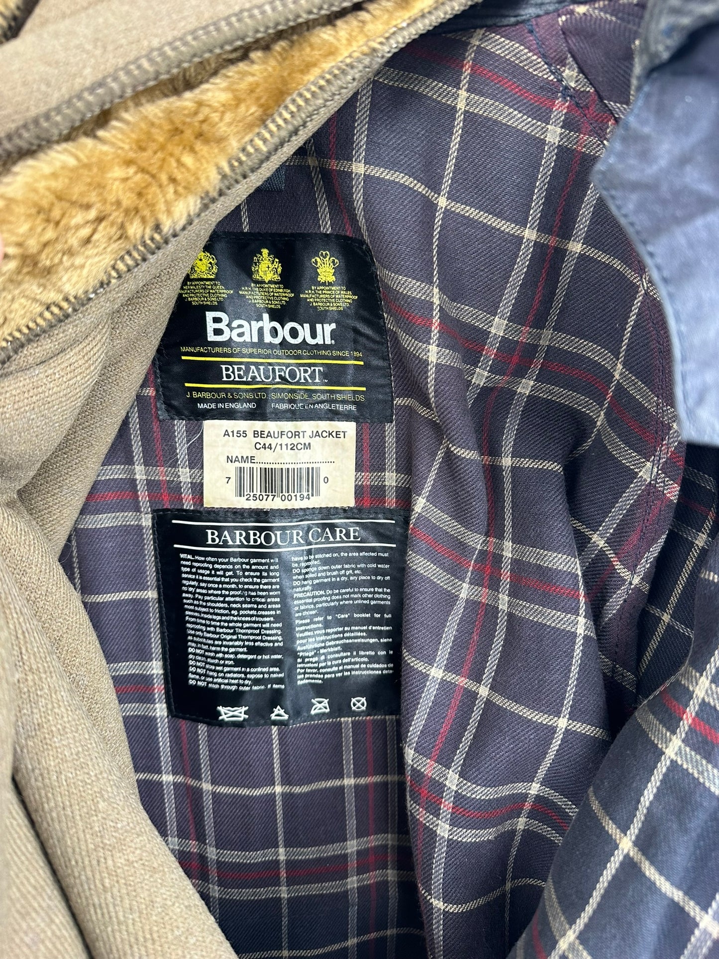Barbour Beaufort c44 imbottito (16) - M