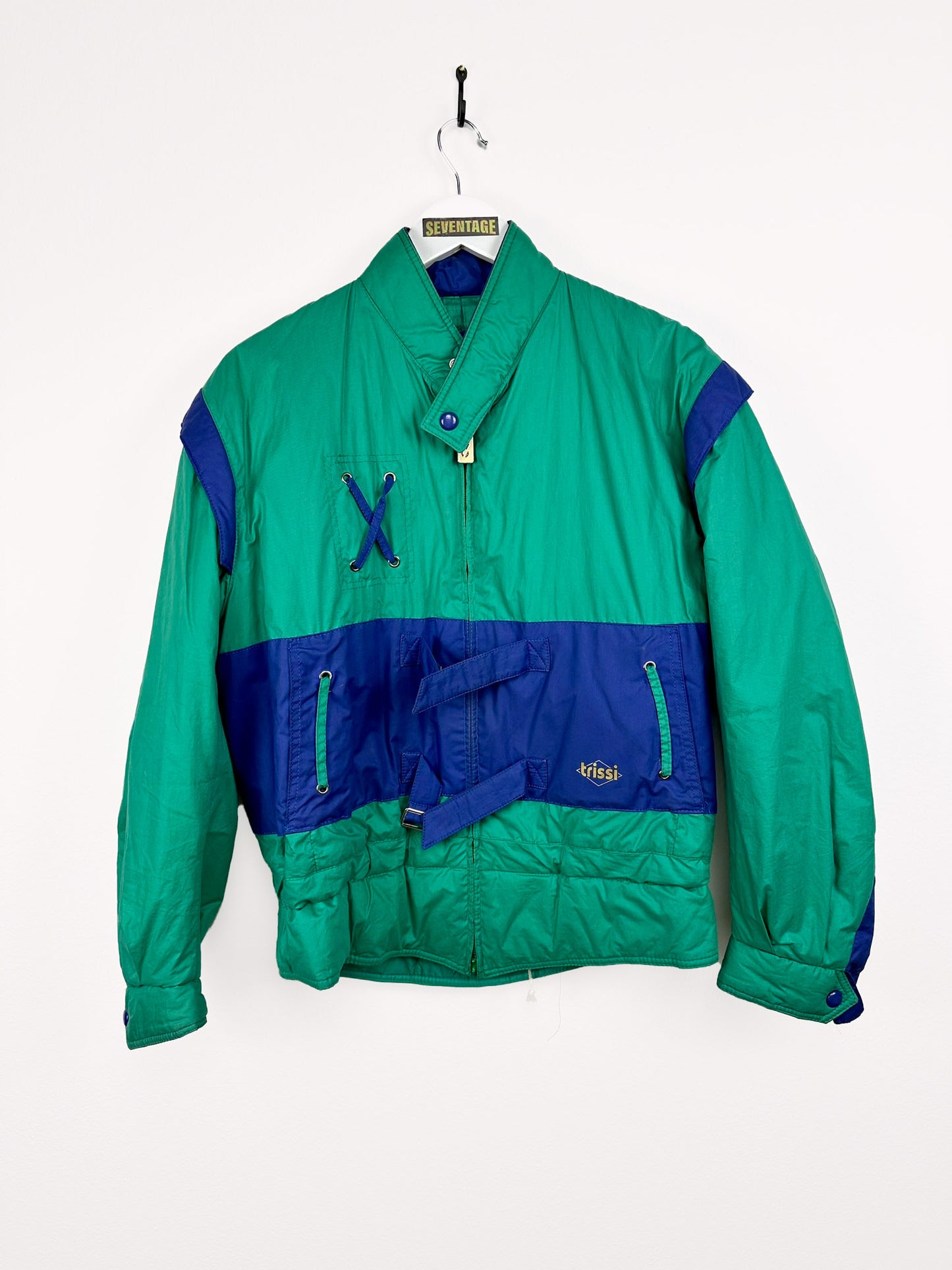 Piumino verde sci 90s - M