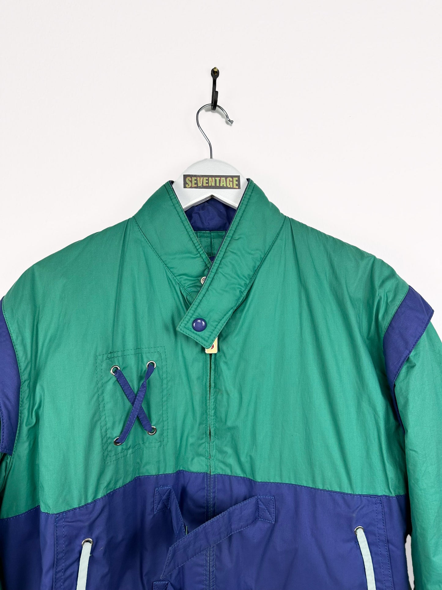 Piumino verde sci 90s - M
