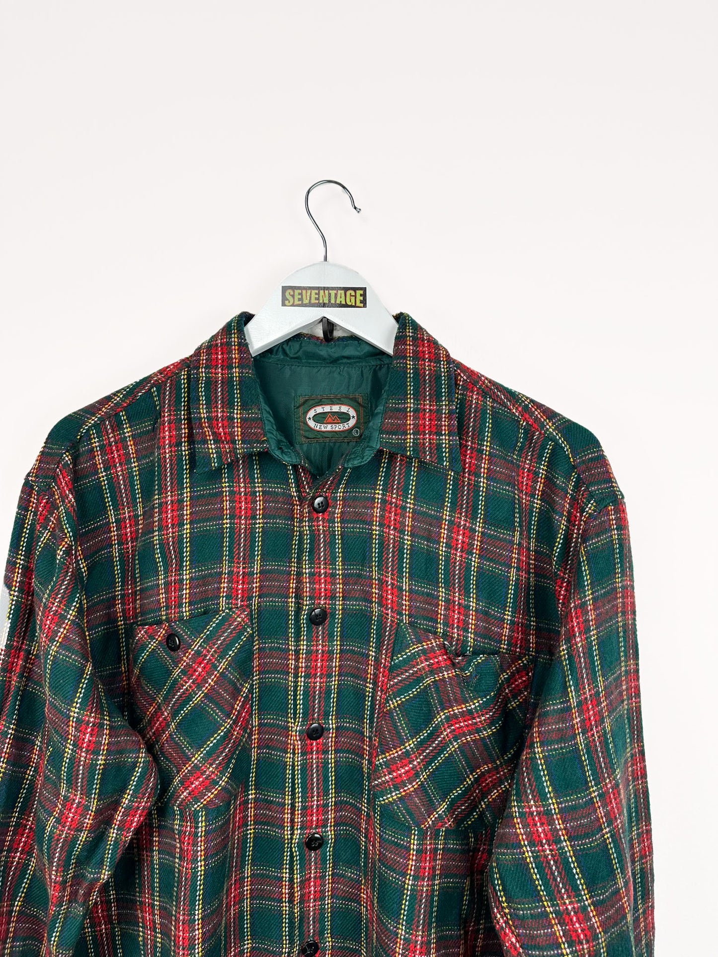 Camicia verde in flanella 90s - L