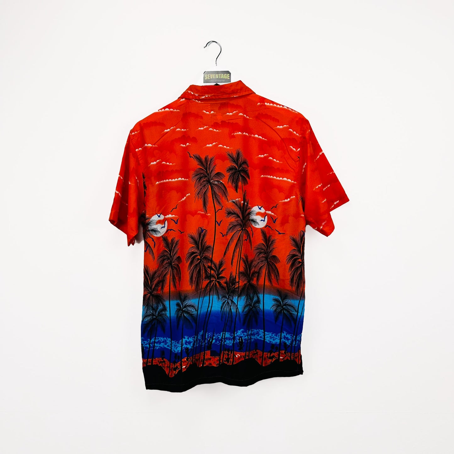 Camicia hawaiana arancio Waikiki vintage - M