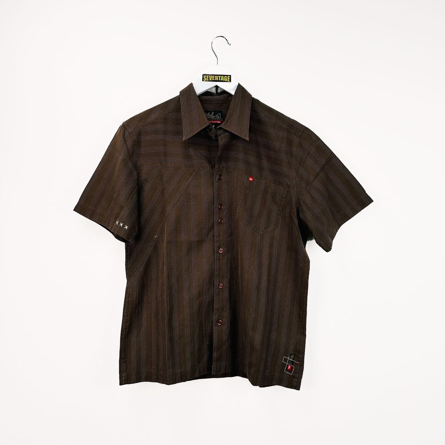 Camicia Quicksilver marrone vintage - S