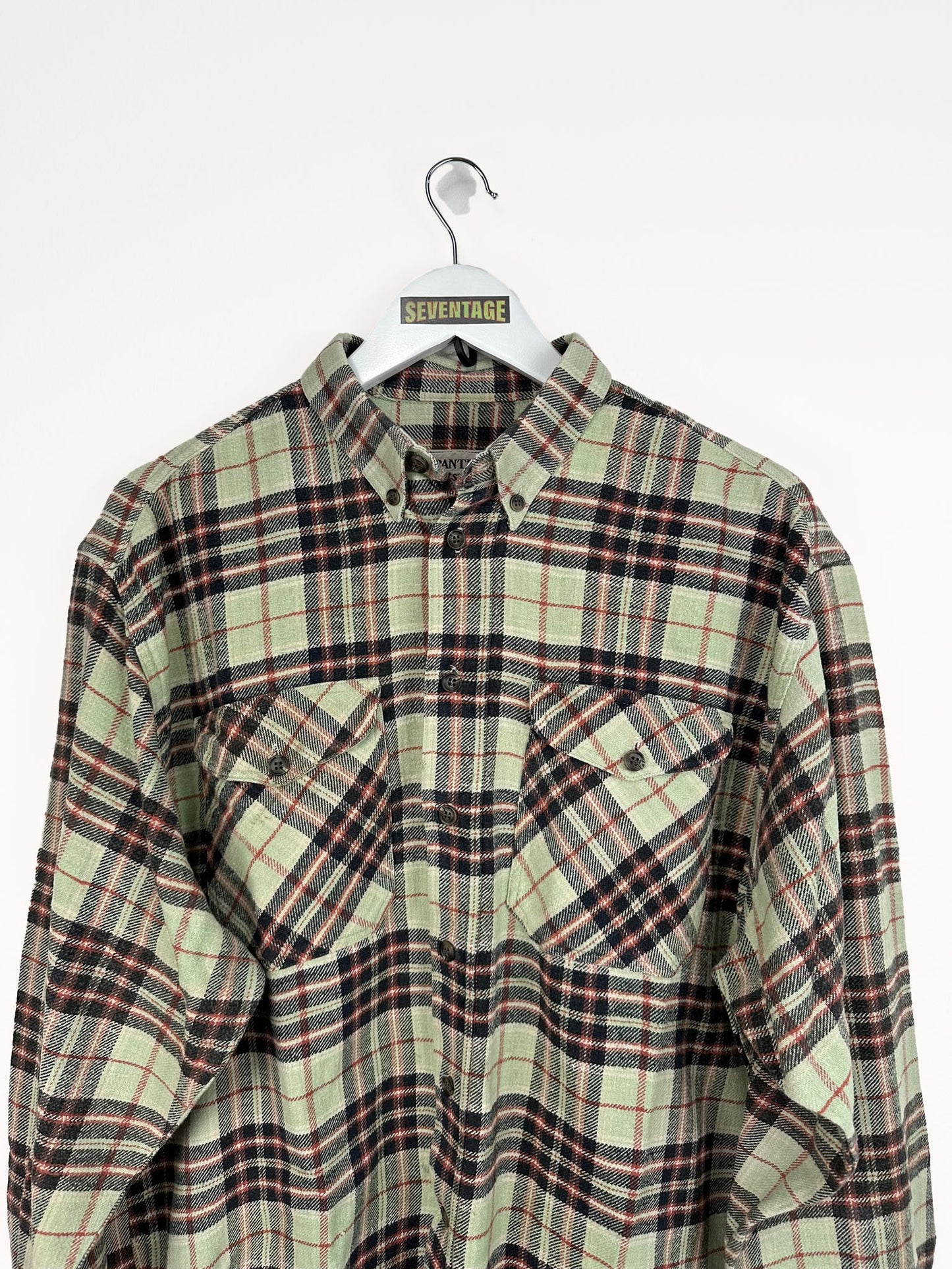 Camicia in flanella beige - L
