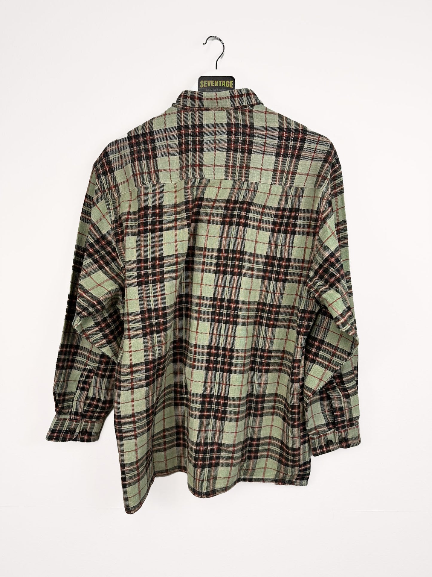 Camicia in flanella beige - L