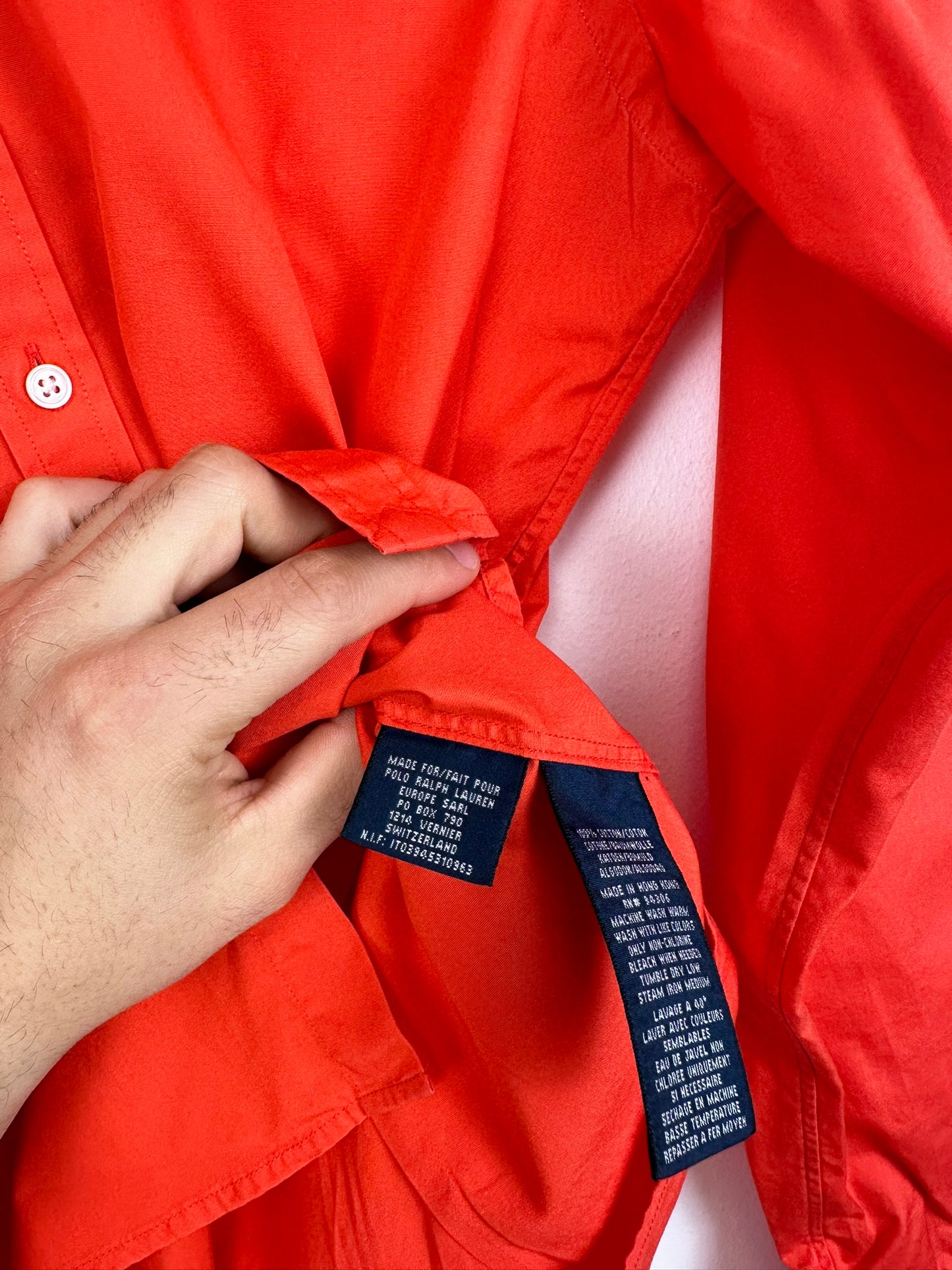Camicia rossa Ralph Lauren donna - M