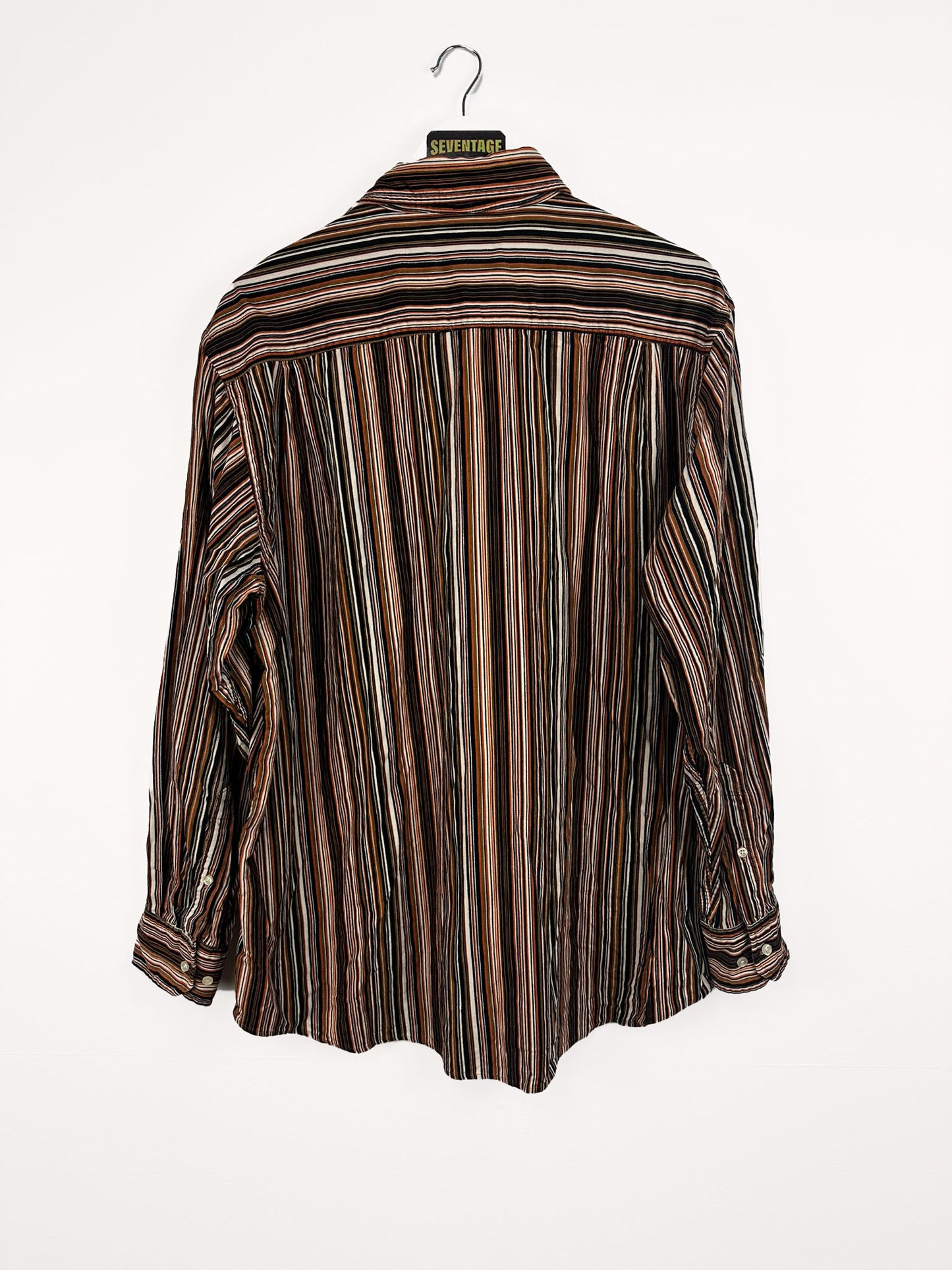 Camicia in velluto a righe - XL