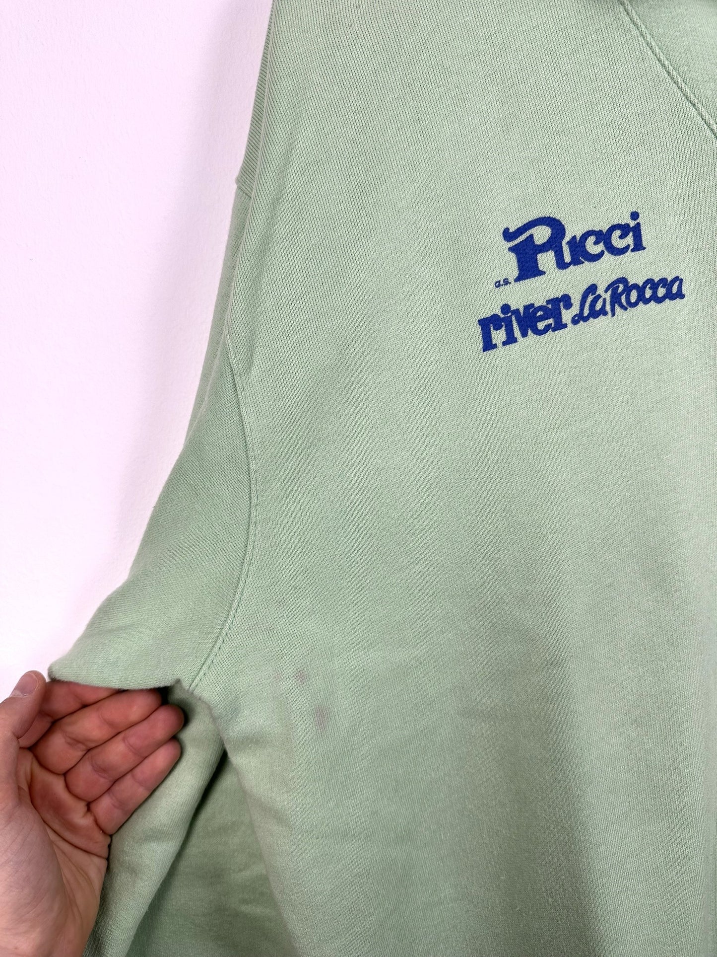 Felpa Diadora verde cricket 80s - XL