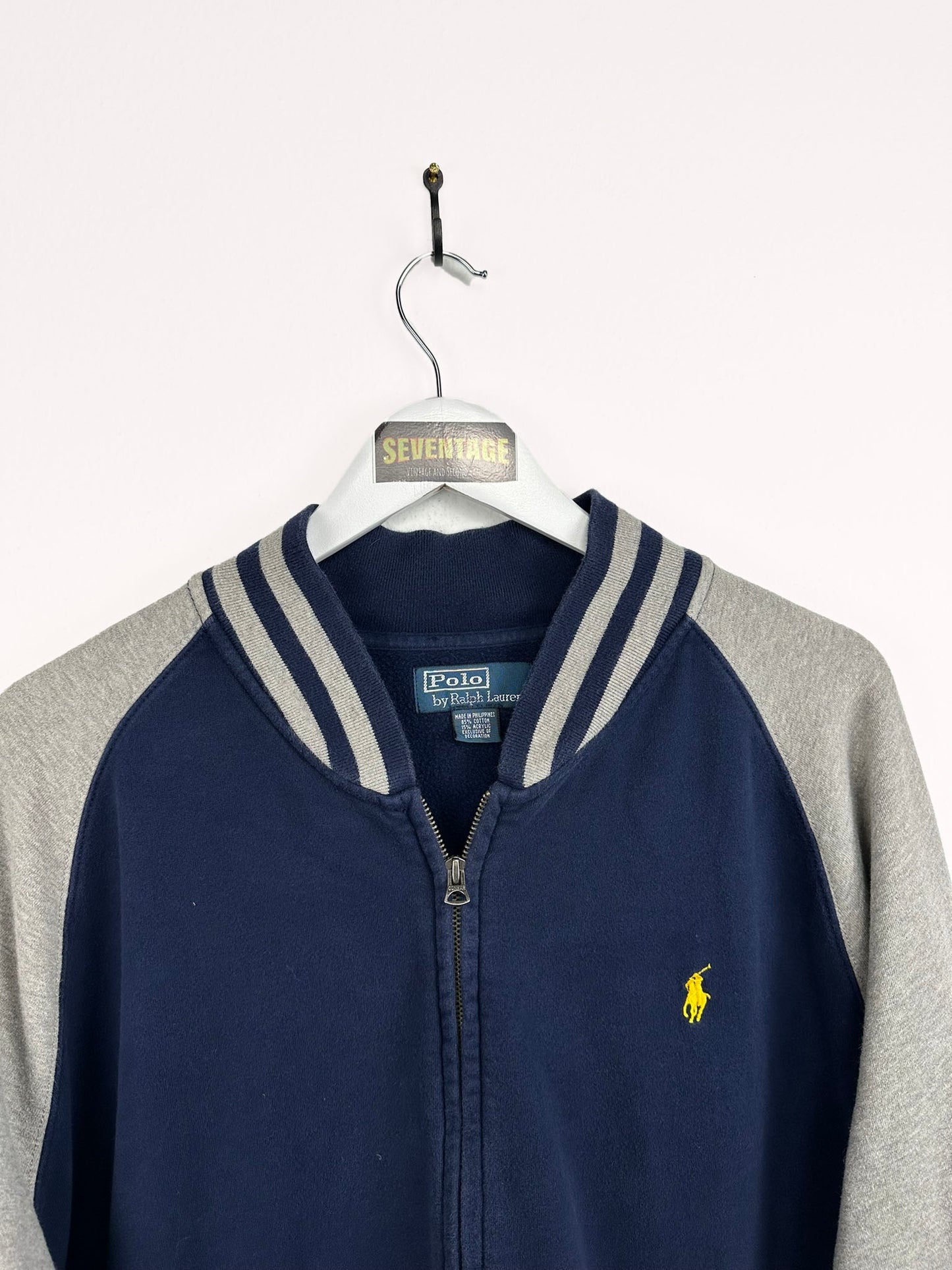 Felpa Ralph Lauren blu grigia 00s - XL