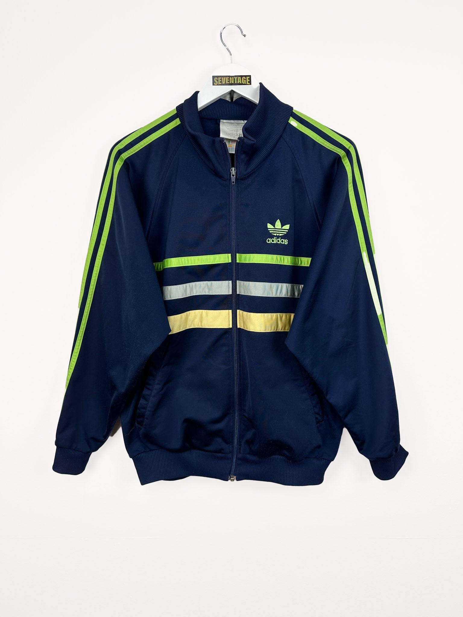 Felpa Adidas blu gialla 90s S Seventage Shop