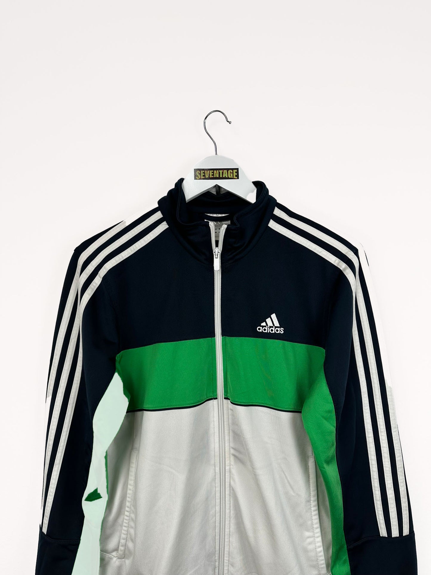 Felpa Adidas blu verde - S