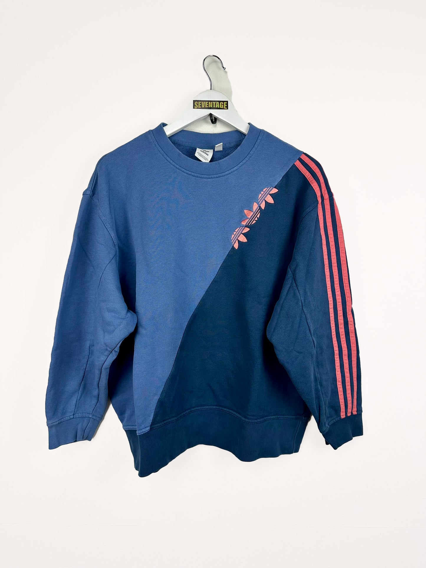 Felpa Adidas blu donna over - M