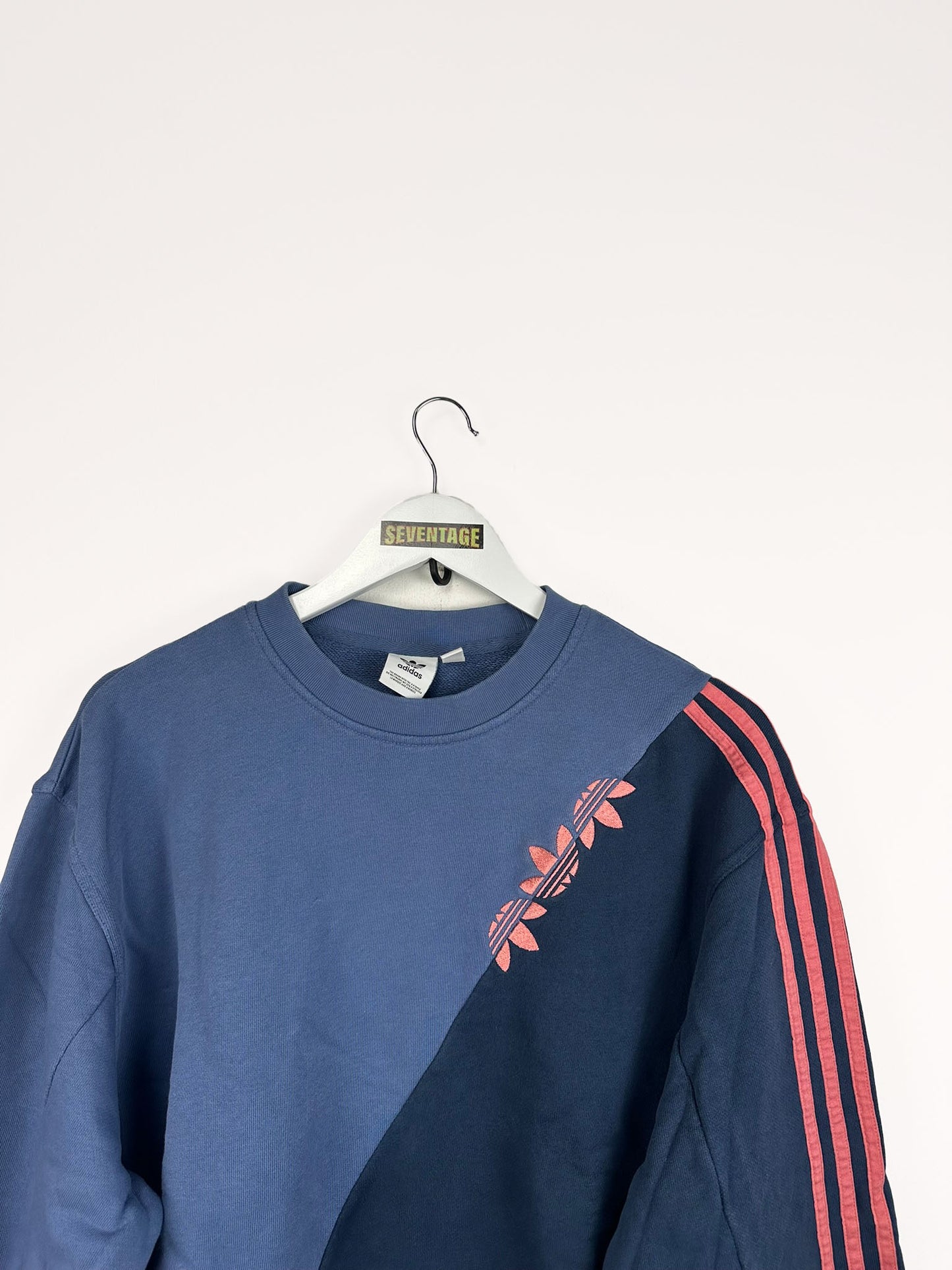 Felpa Adidas blu donna over - M