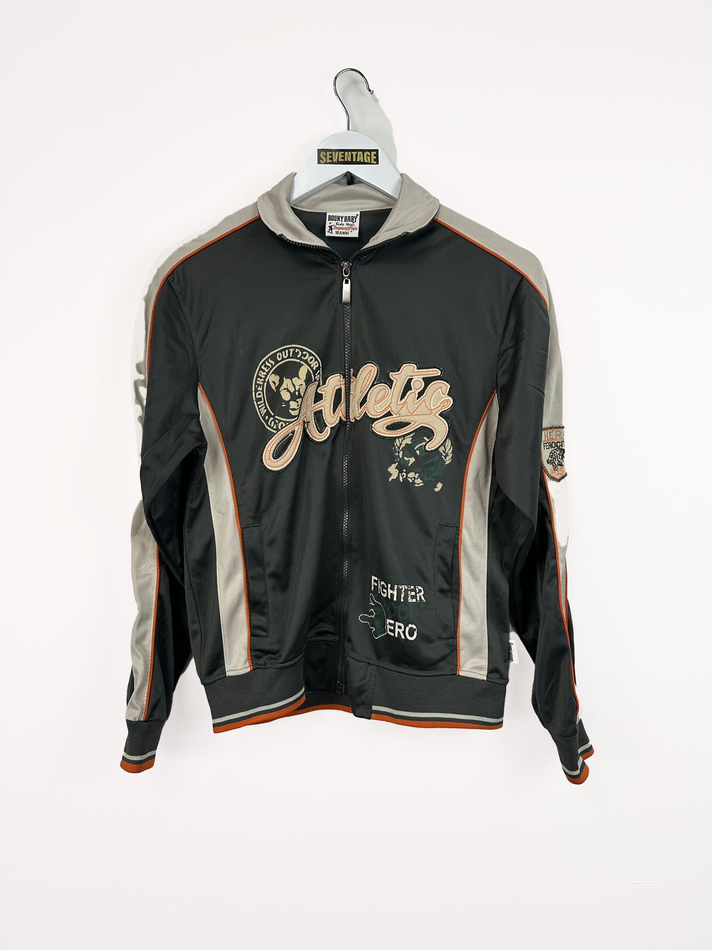 Felpa verde beige 00s - XS