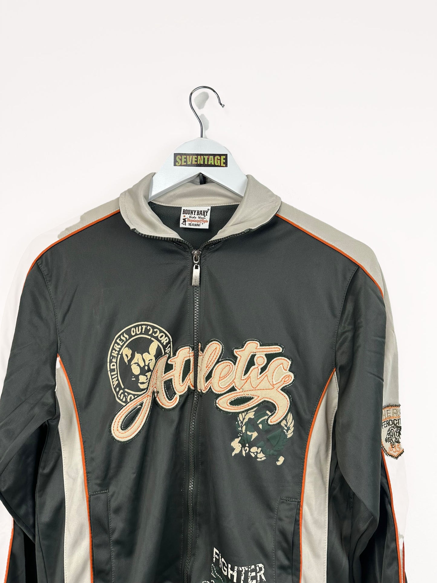 Felpa verde beige 00s - XS