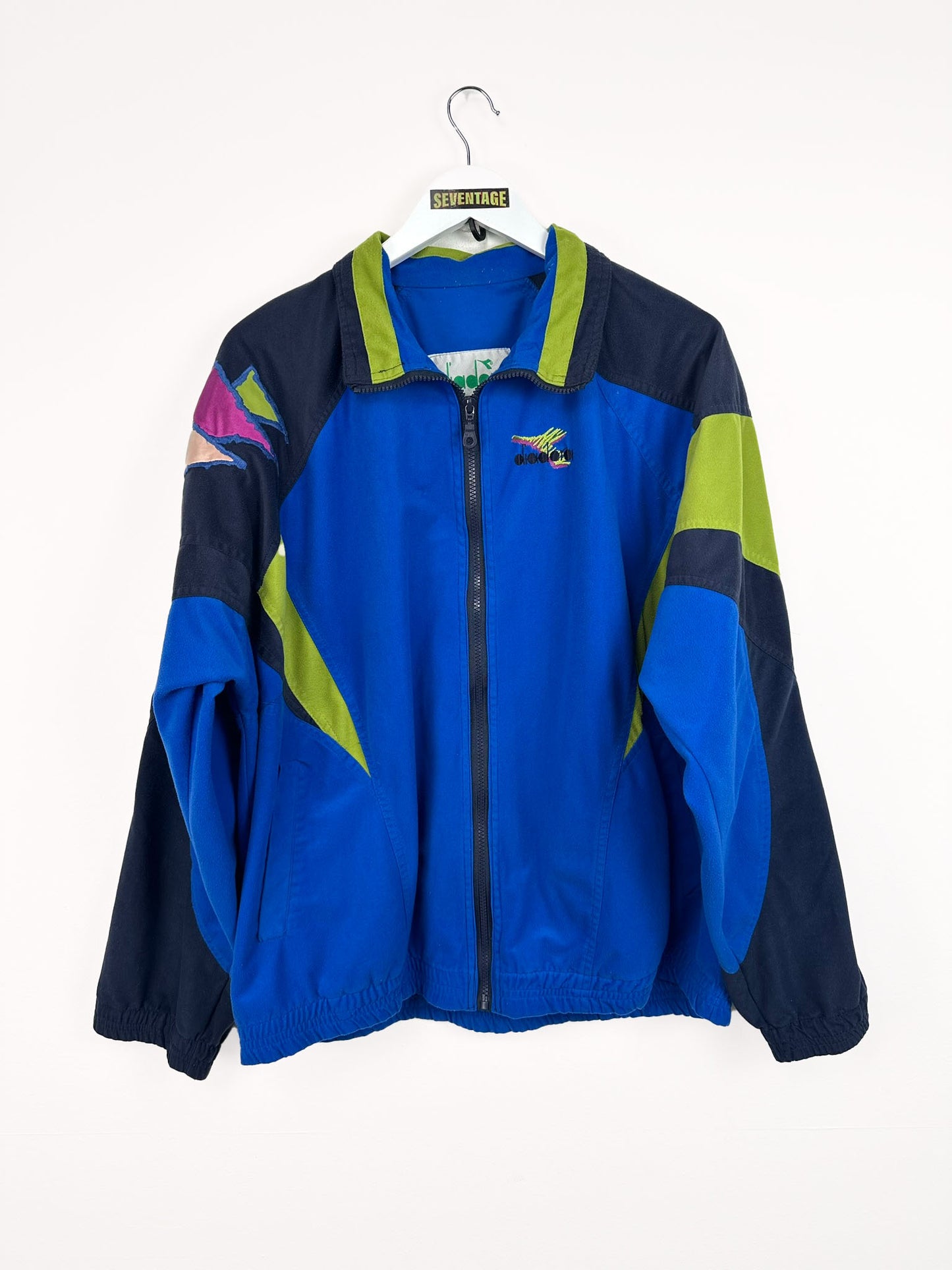 Felpa Diadora blu 90s -L