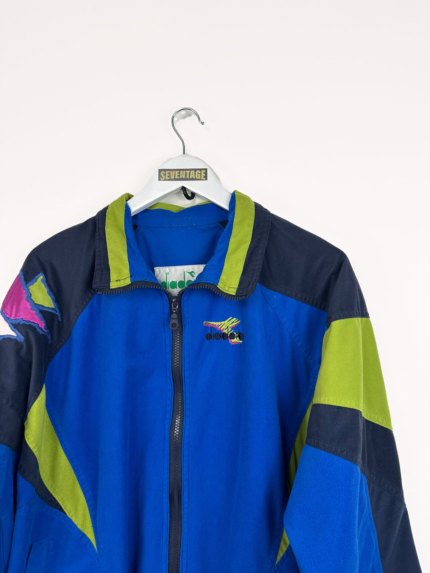 Felpa Diadora blu 90s -L