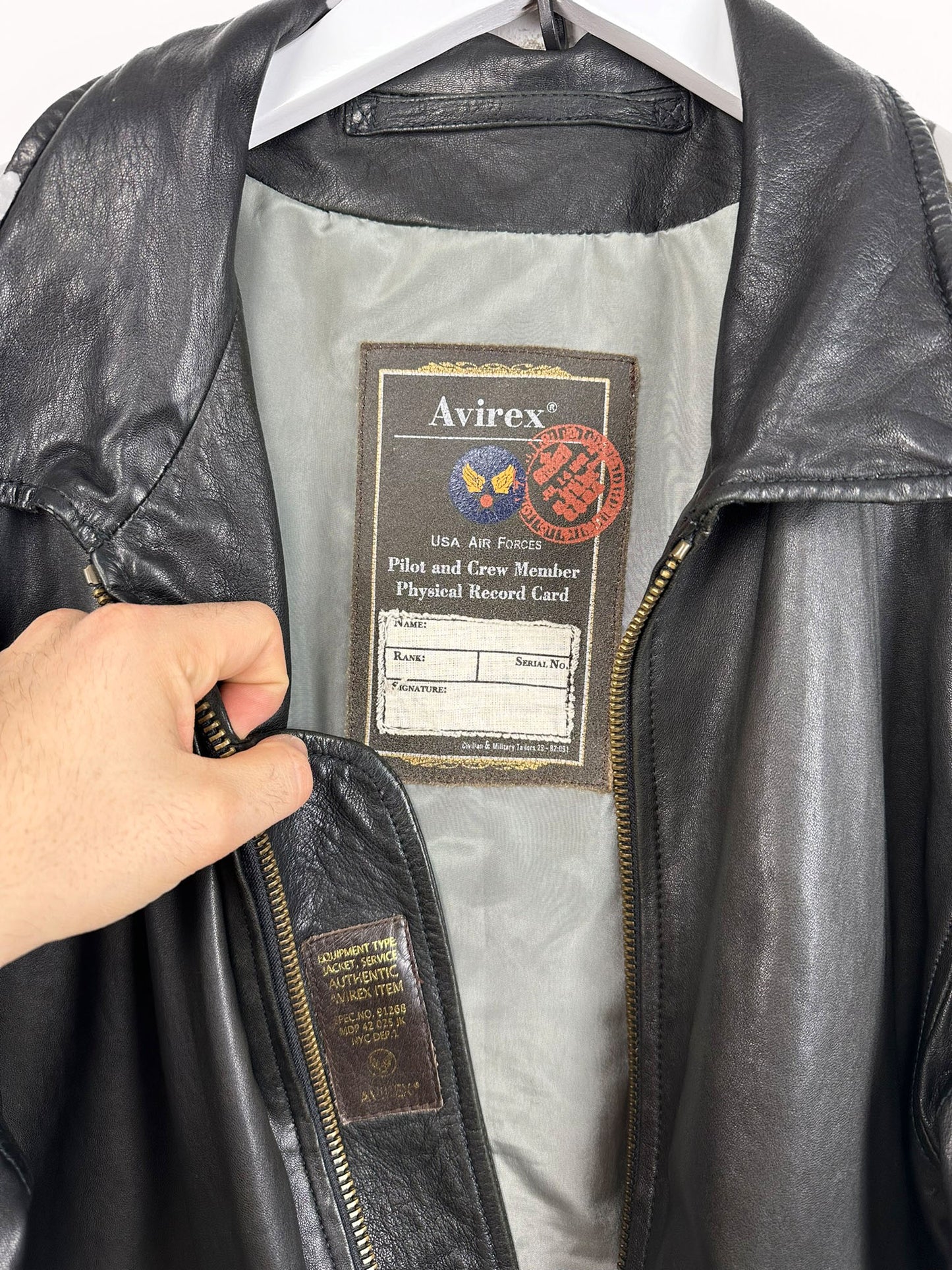 Giacca in pelle Avirex USA Air Force- M