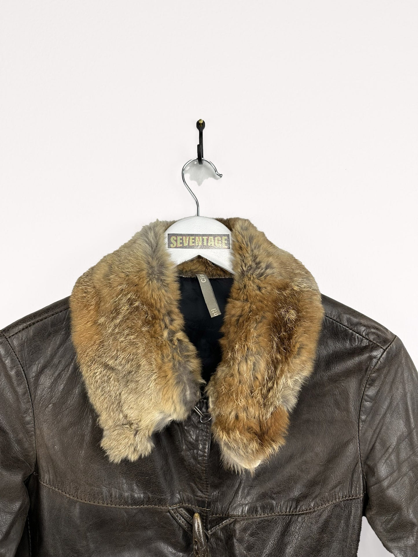 Giacca in pelle marrone 90s (18) - M
