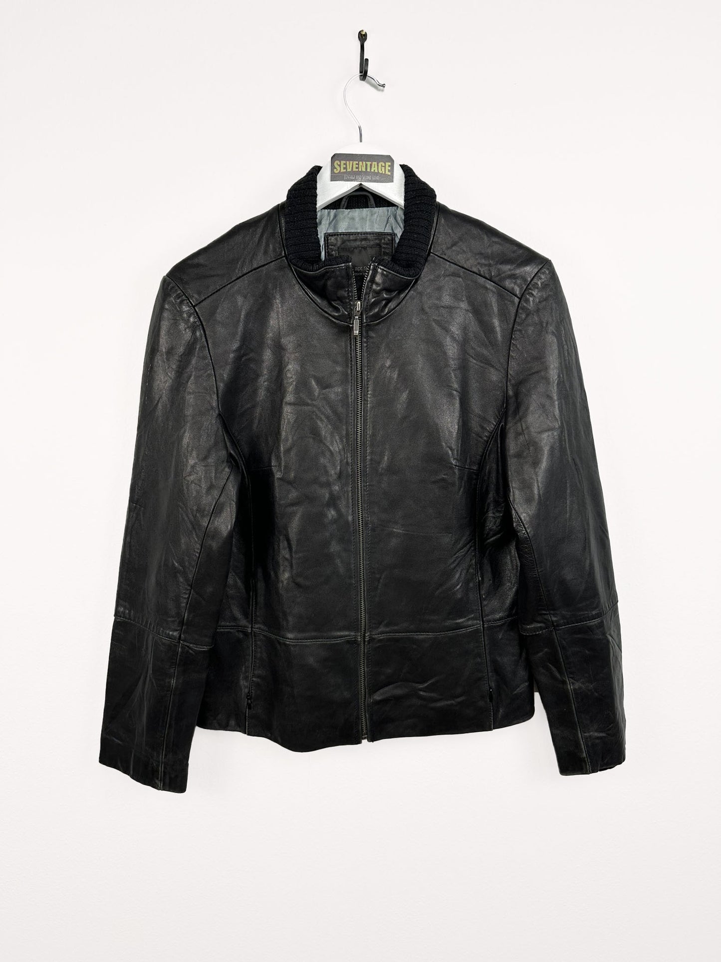 Giacca in pelle nera 00s (23) - M