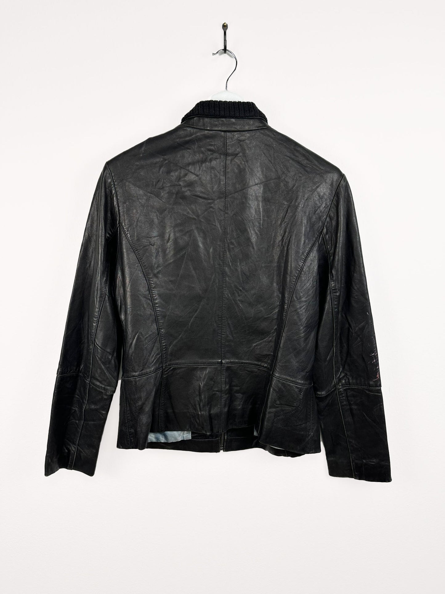 Giacca in pelle nera 00s (23) - M