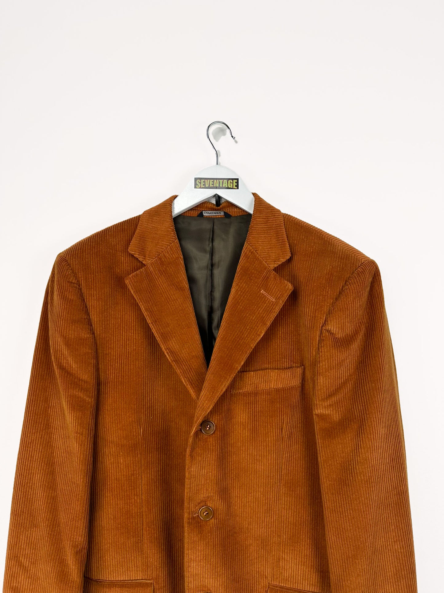 Blazer marrone a costine - 50