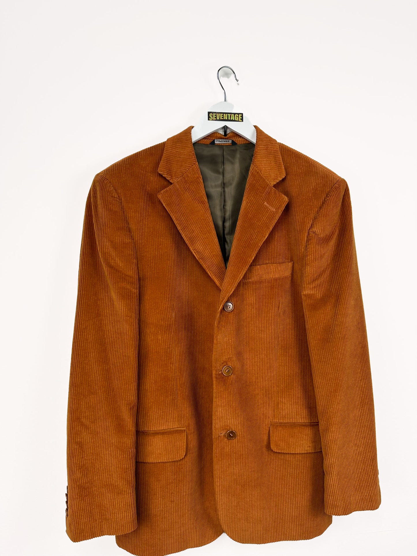 Blazer marrone a costine - 50