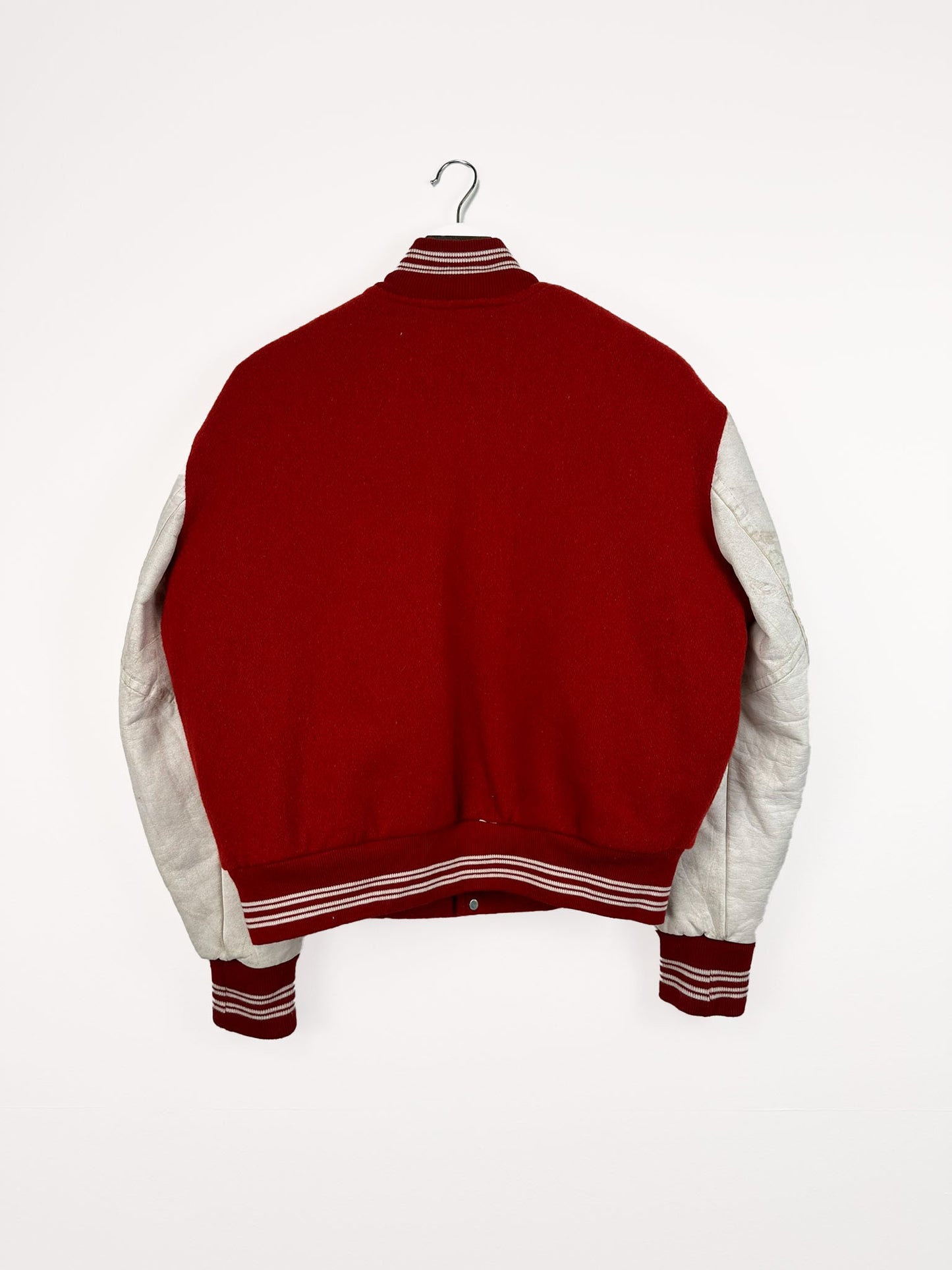 Giacca college Made in Usa rossa 80s - S