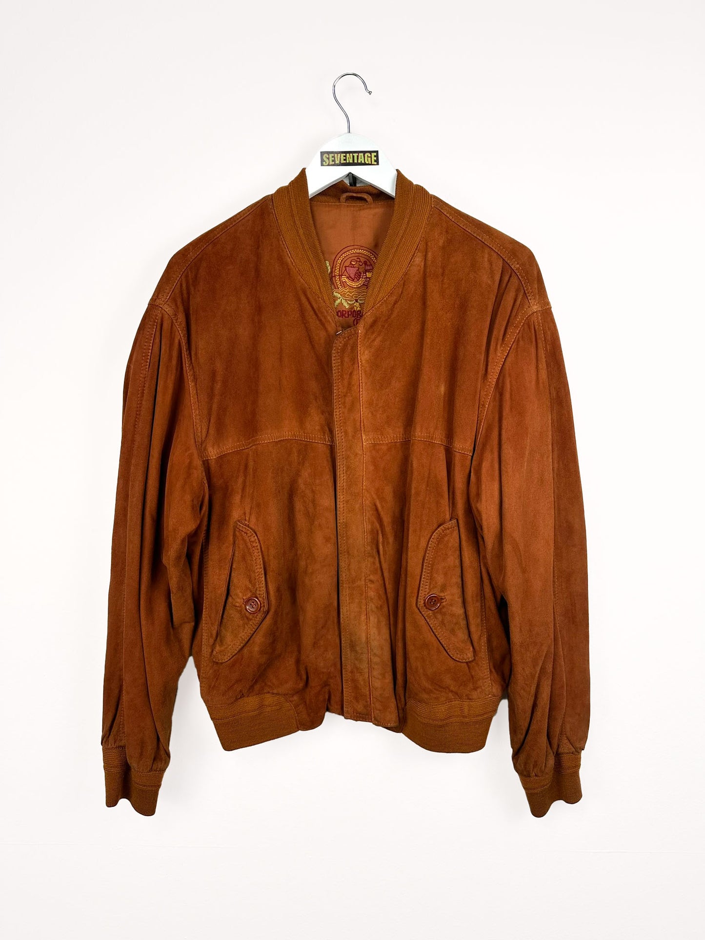 Giacca in pelle scamosciata 00s - L
