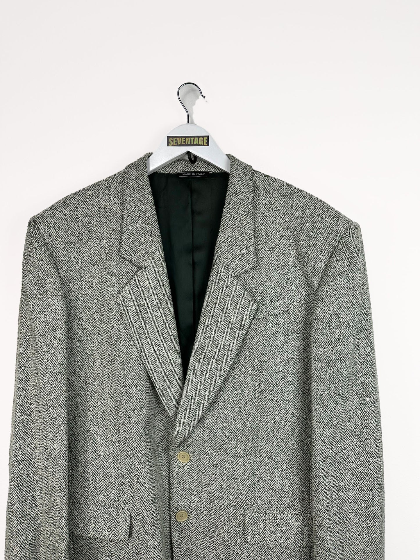 Blazer grigio bianco 90s - XL