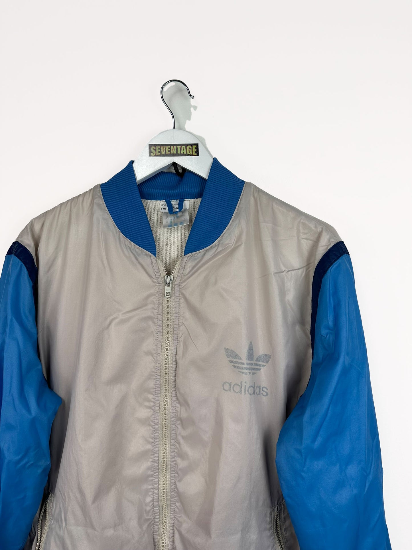 Giacca Adidas beige blu 00s - M