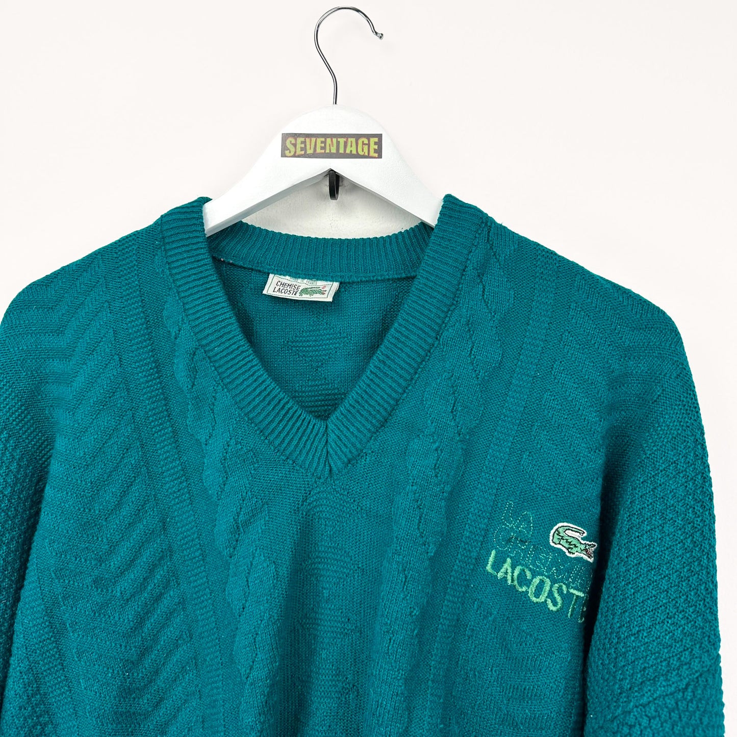 Maglione Lacoste verde vintage 80s - M