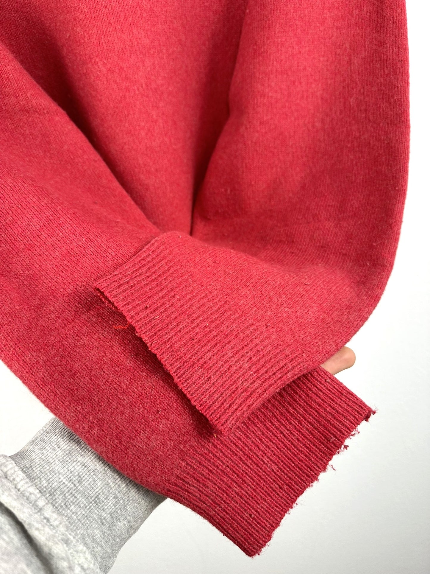 Maglione Lacoste rosa lana 80s - L