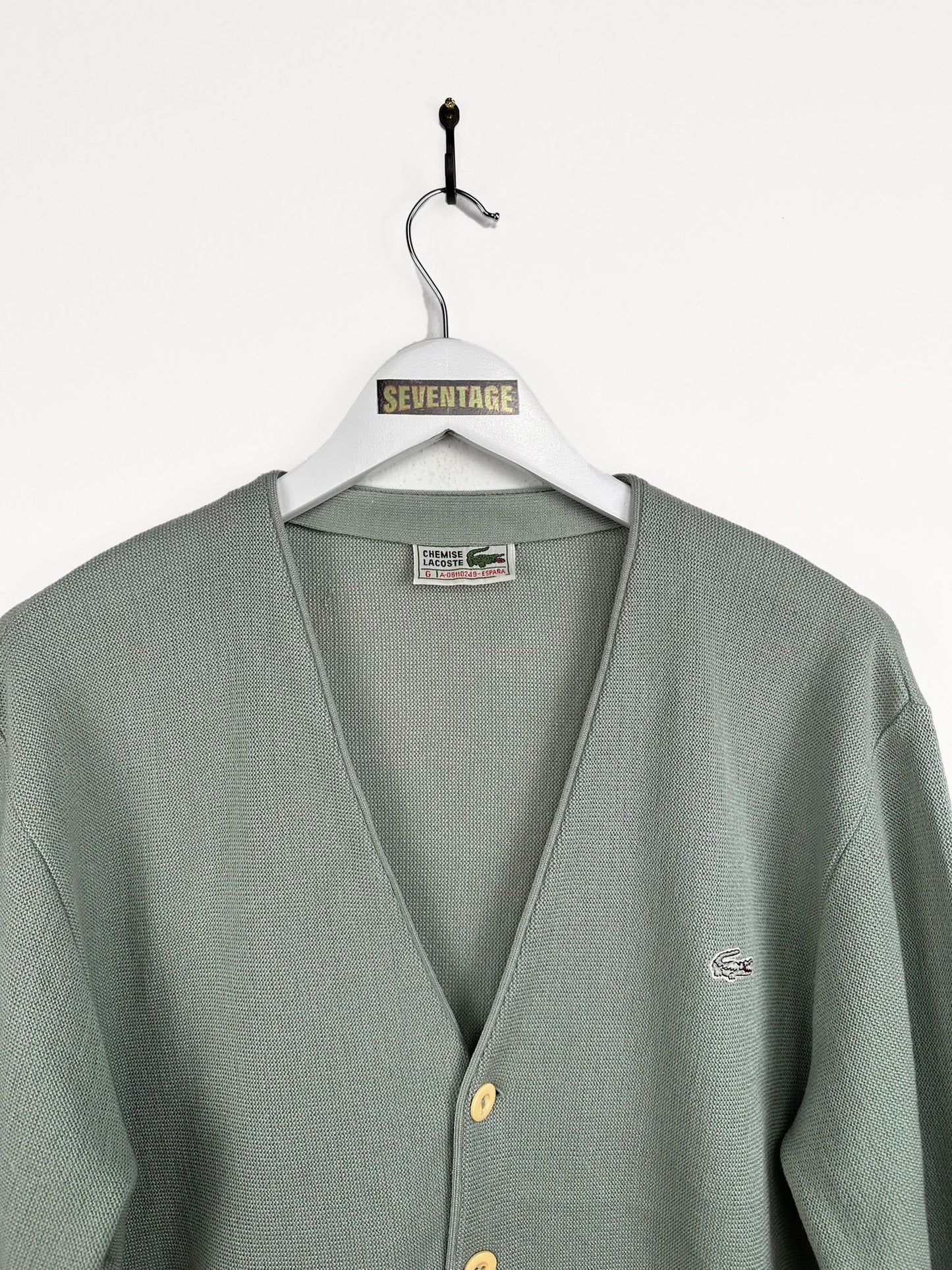 Cardigan Lacoste verde acqua - M