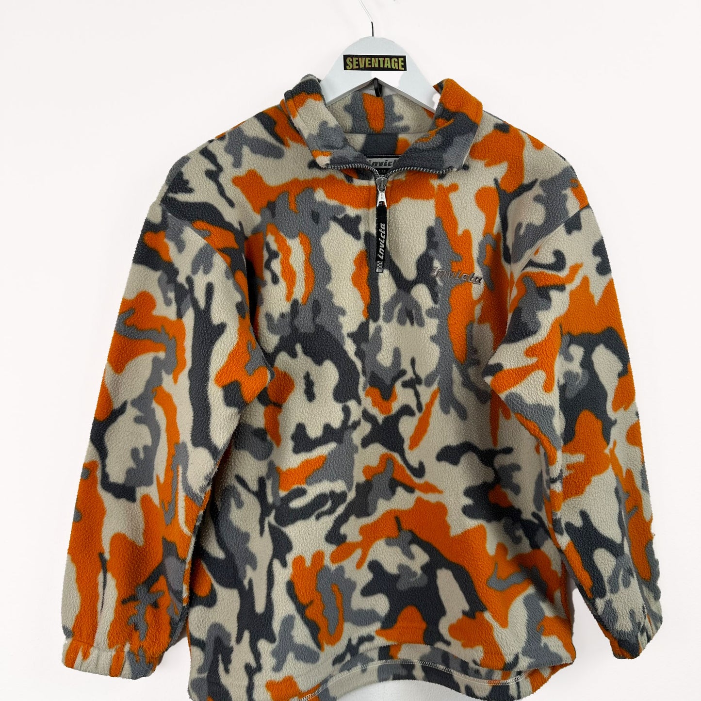 Maglione pile Invicta arancio camo - XS