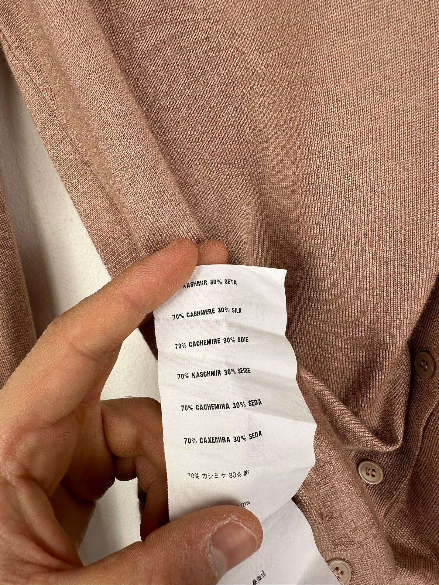 Cardigan Miu Miu rosa in cashmere - M