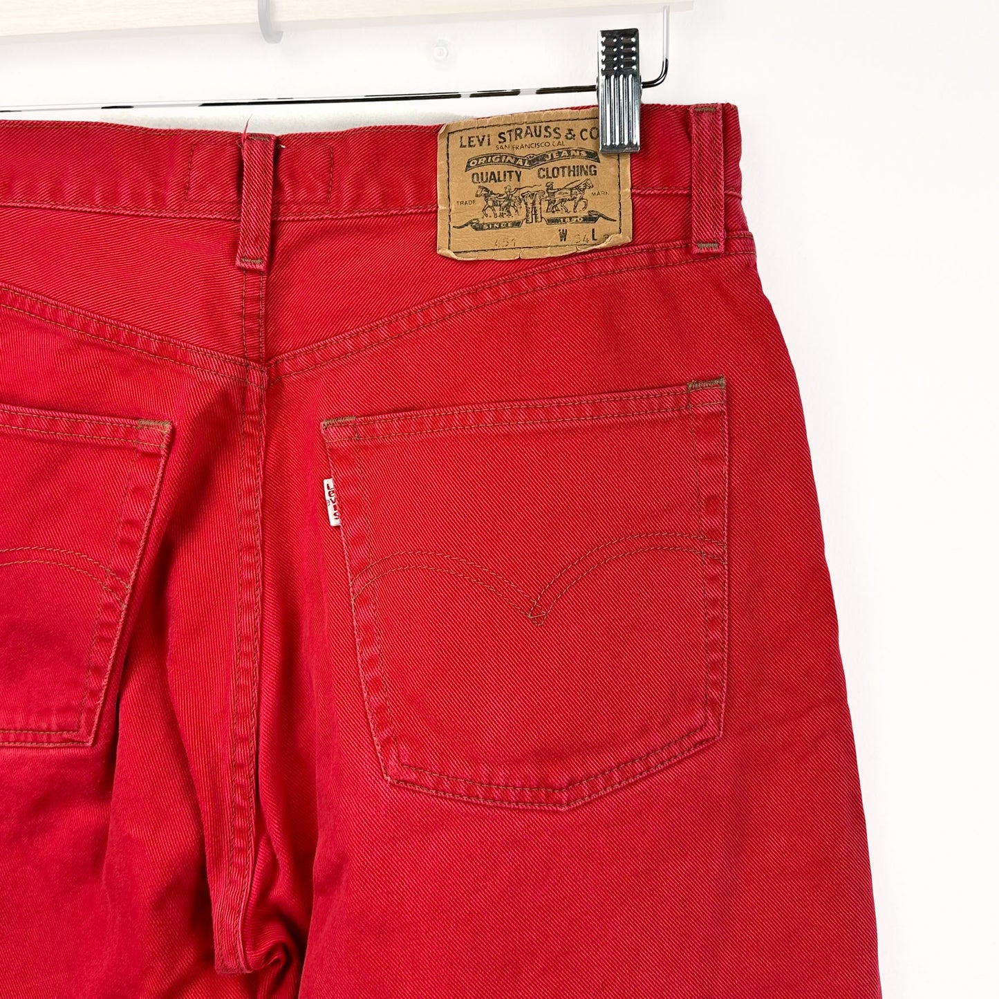Jeans Levi's rossi 80s vintage - M
