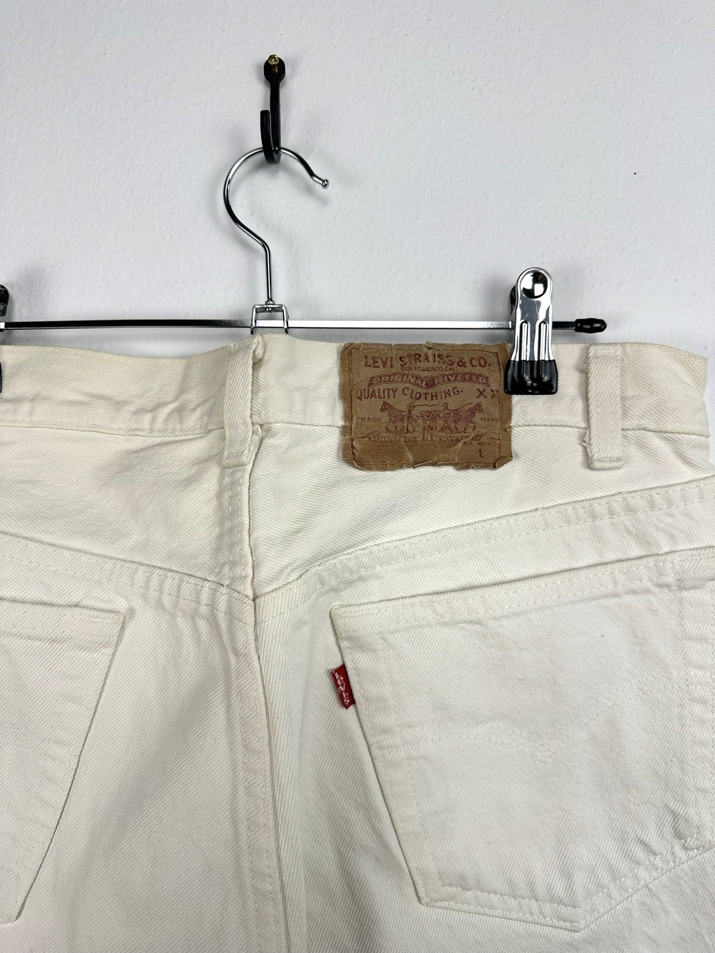 Jeans Levi's bianco 80s - L