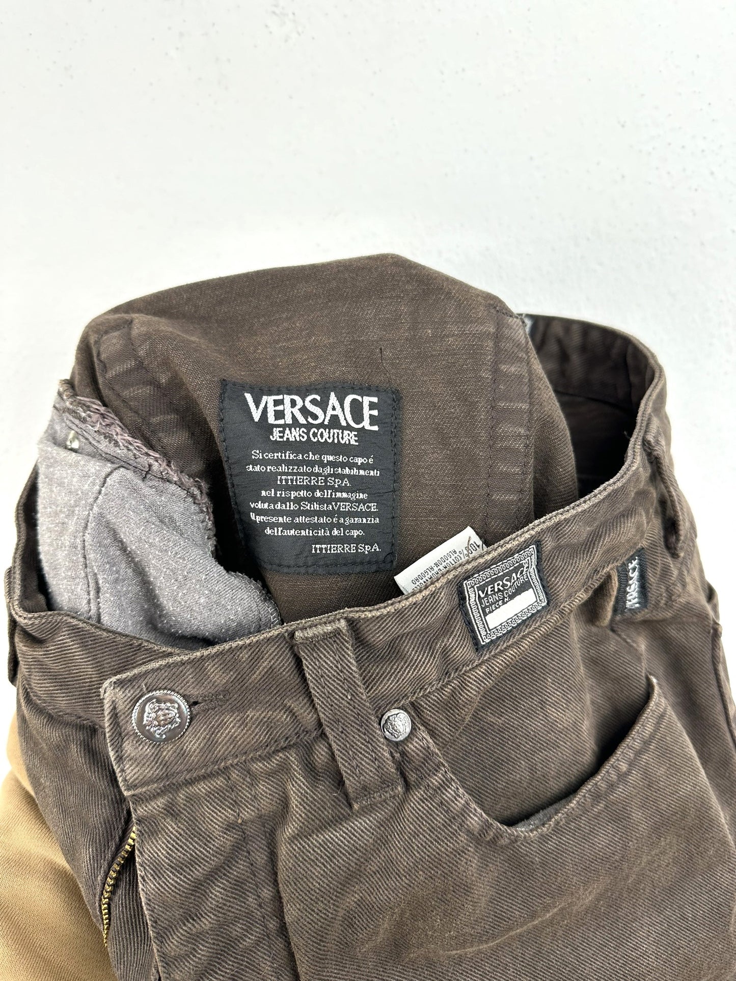 Jeans Versace marroni 00s - 48