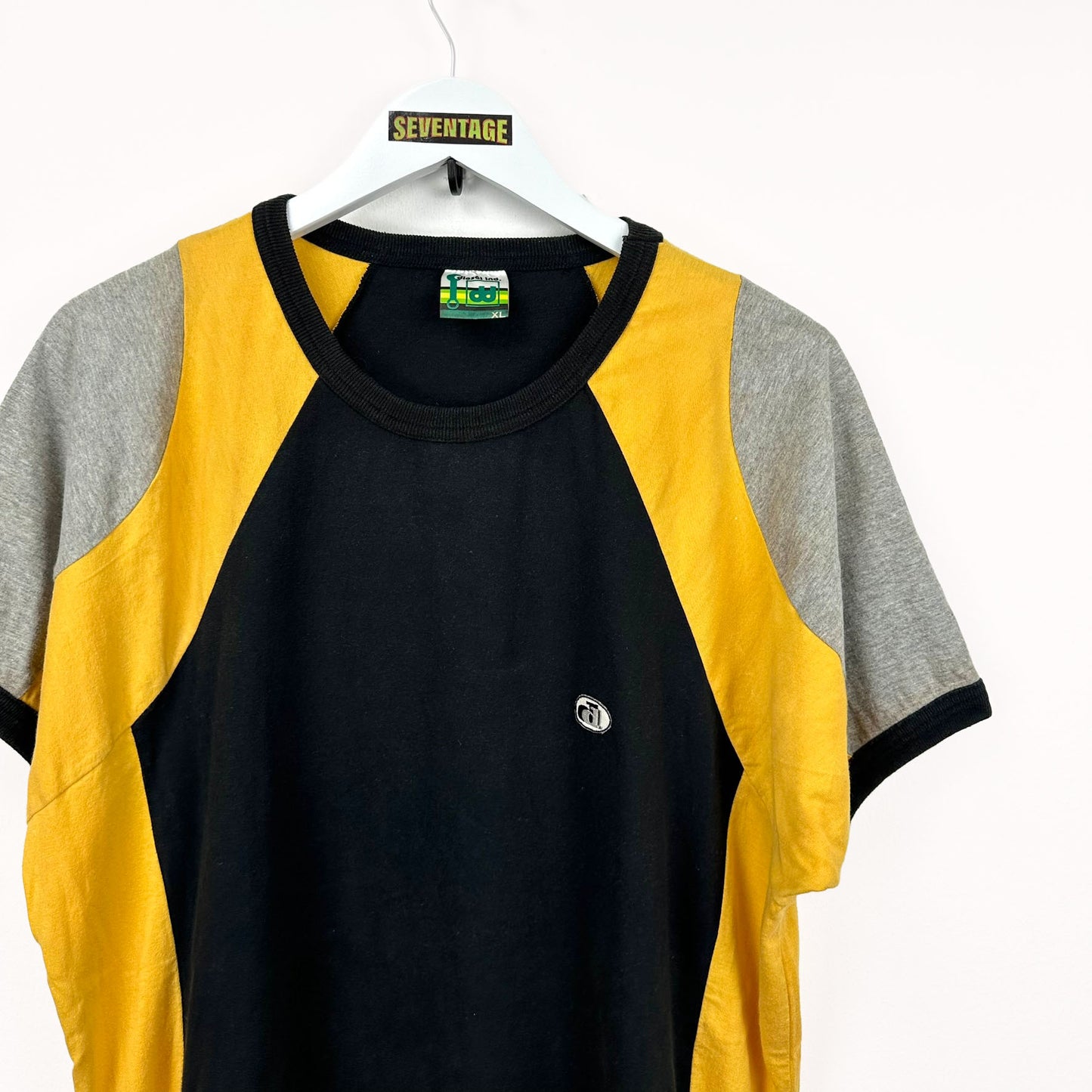 T-shirt nera grigia vintage - XL