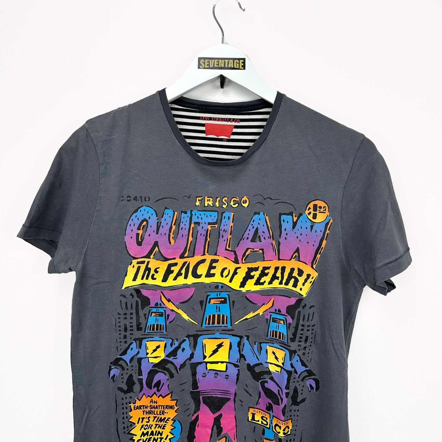 T-shirt Levi's grigia multicolor - S