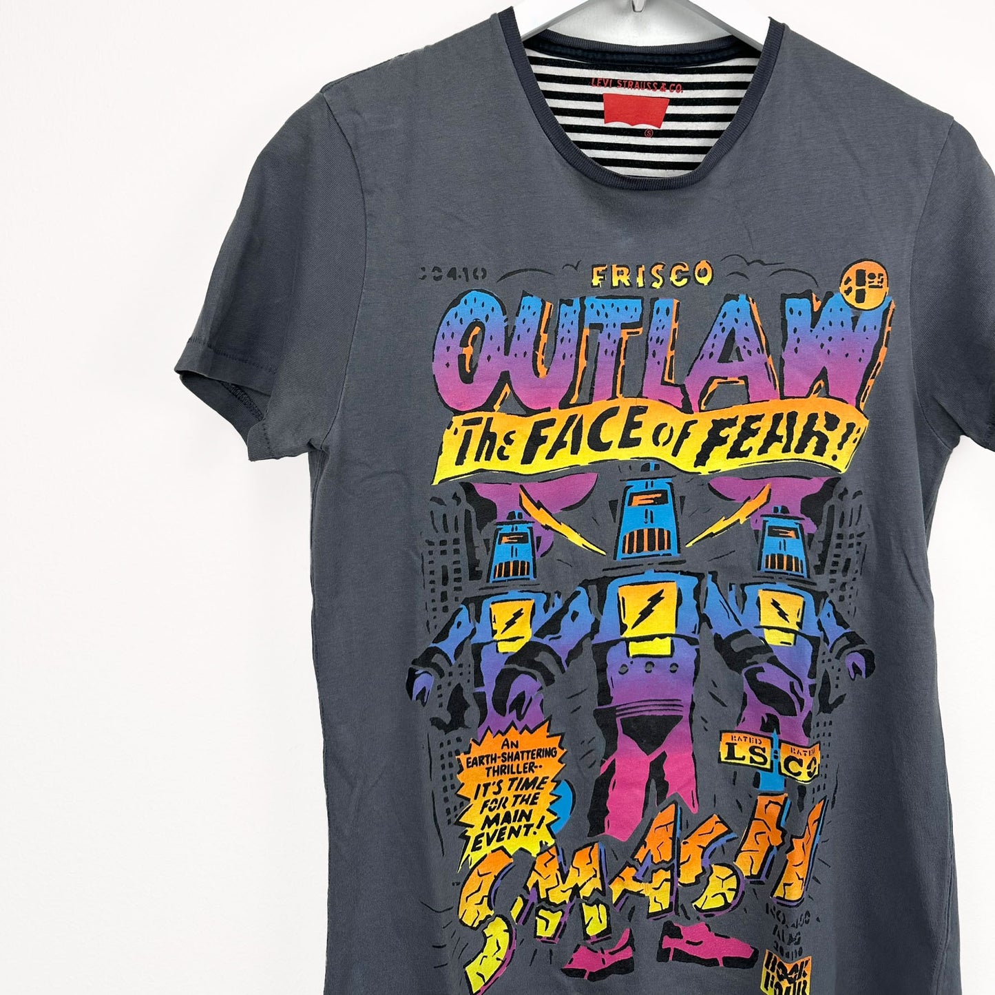 T-shirt Levi's grigia multicolor - S