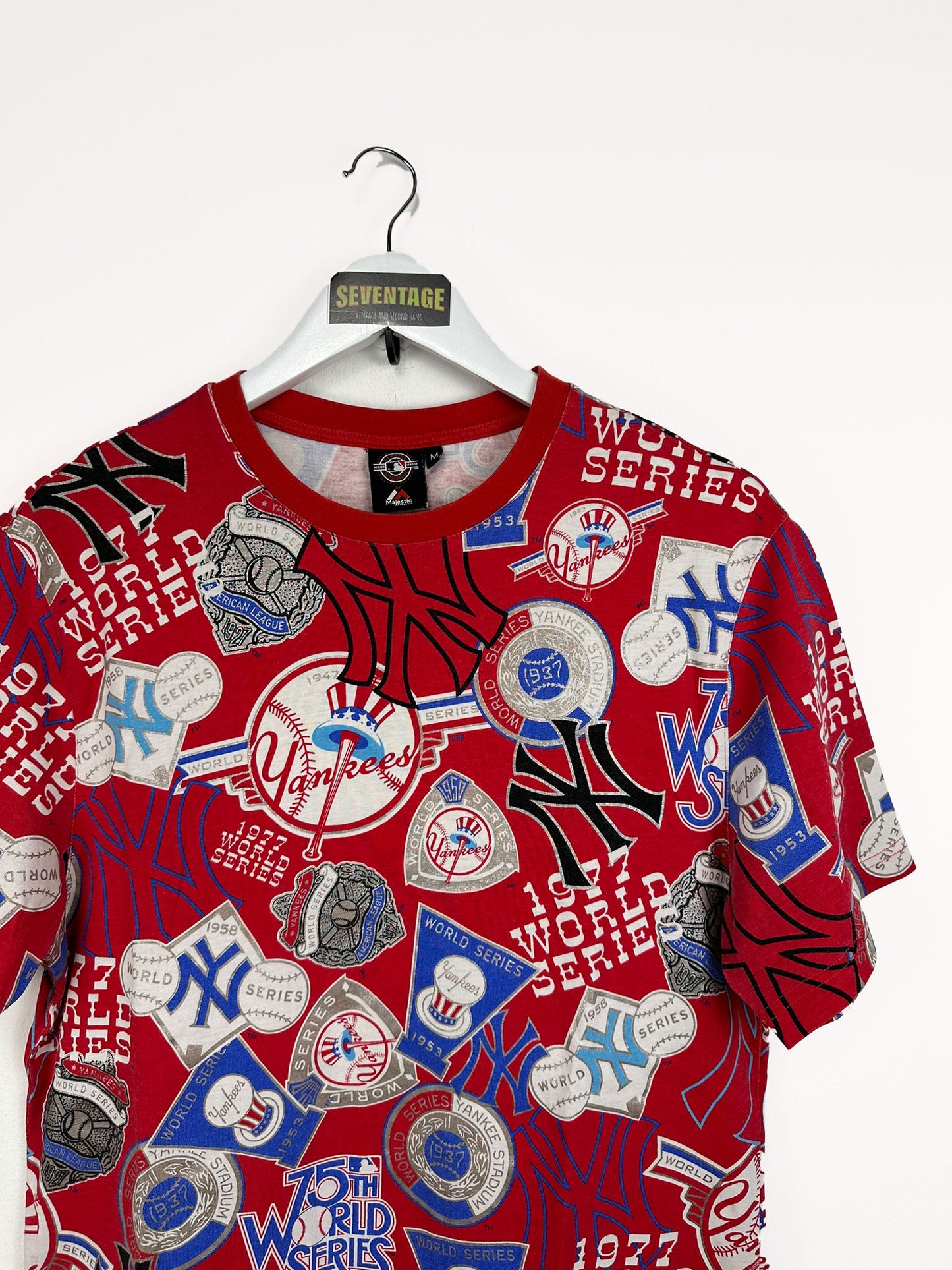 T-shirt Majestic rossa MLB - M